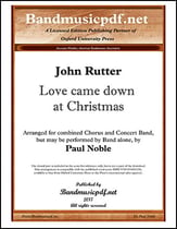 Love Came Down at Christmas Concert Band sheet music cover